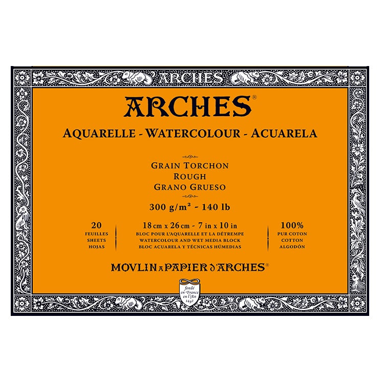 Blocco ARCHES® Aquarelle Watercolour Rough | sceglie formato