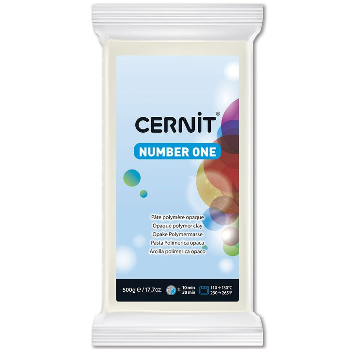 Massa del polimero CERNIT NUMBER ONE 500 g – Bianco Opaco