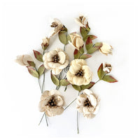 Fiori di carta | Colori neutri, 13 pz.