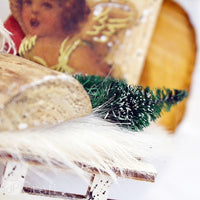 Mini alberi decorativi natalizi 6 pezzi