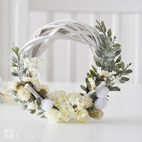 Pom Pom in tulle per l'artigianato | 24 pezzi, bianco, 2 cm