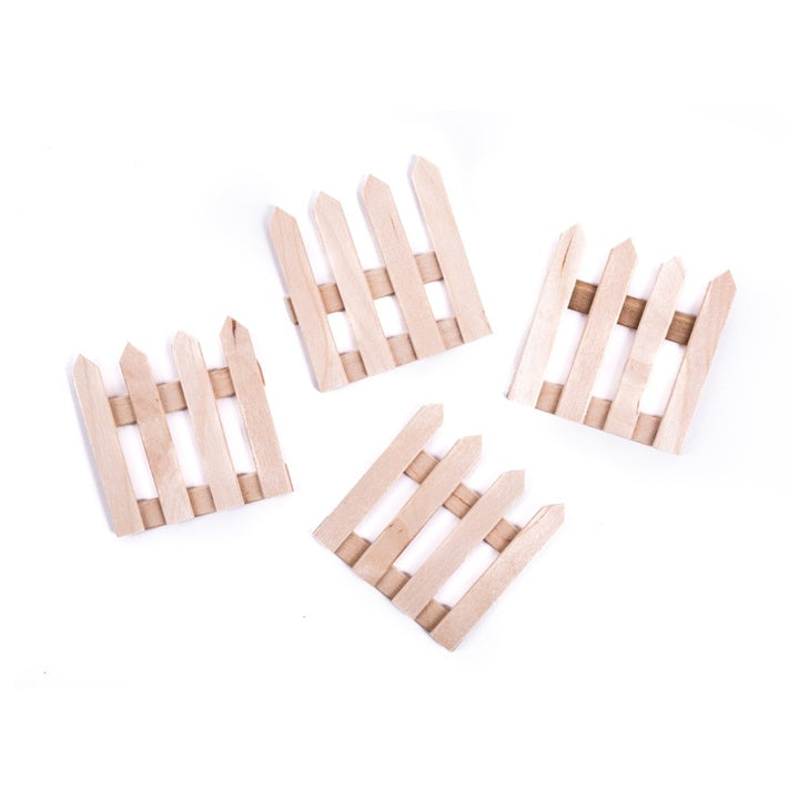 Recinzione decorativa in legno 60 x 62 mm - 4 pz.