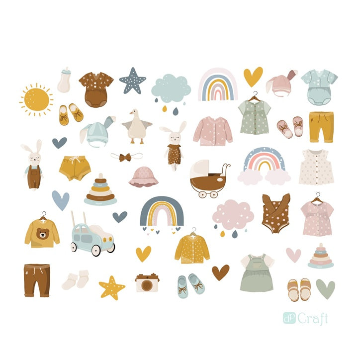 Ritagli di carta per bambini - Set di 50