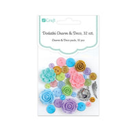Accessori decorativi Charm & Deco So Pastel - conf. 32 pezzi