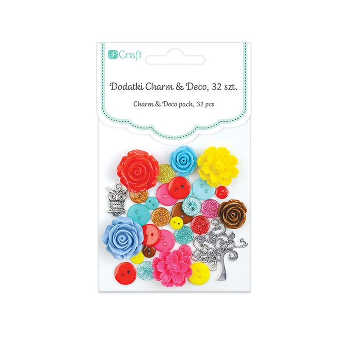 Accessori decorativi Charm & Deco Juicy - 32 pezzi