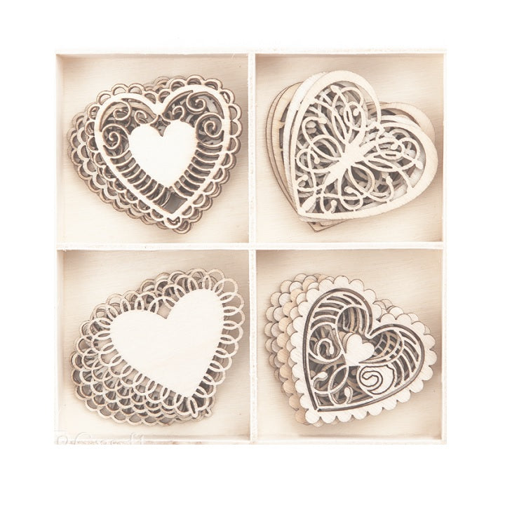 Set dei ornamenti in legno - 20 pezzi