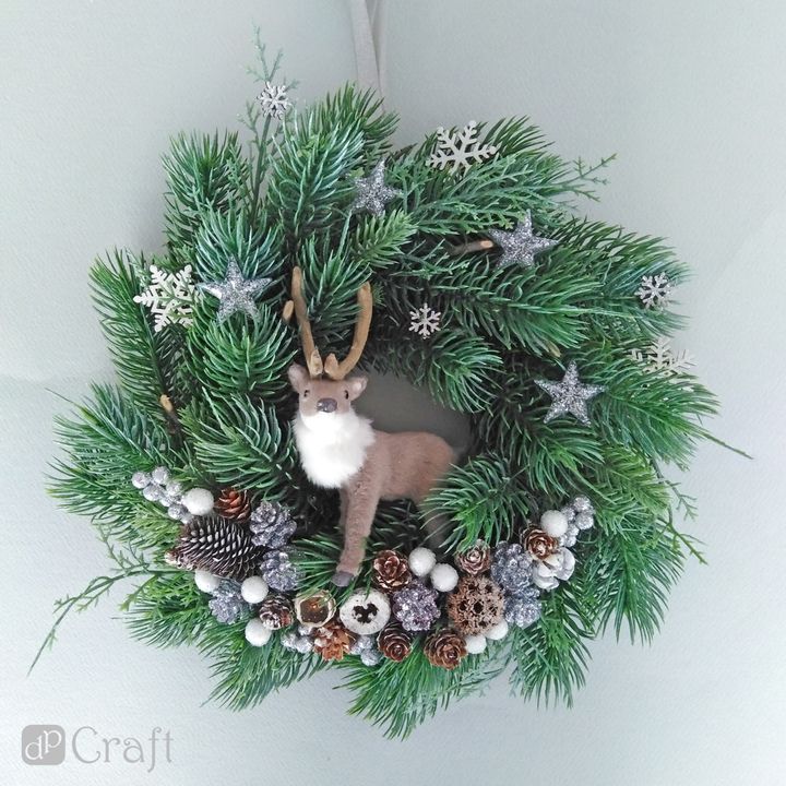 Fiocchi di colla di legno con glitter 12 pz