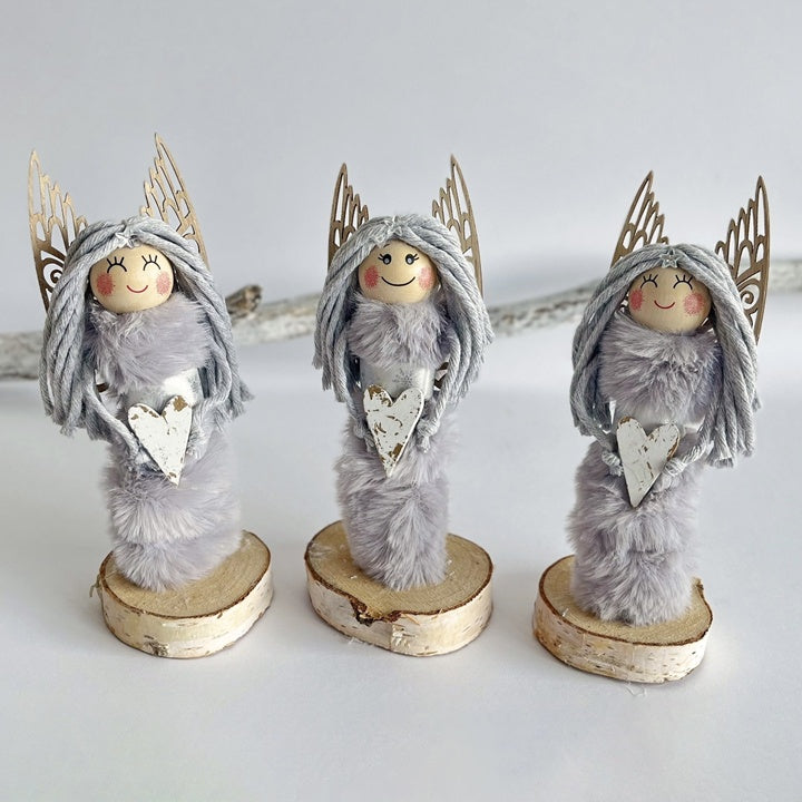 Ali di legno 9 cm / set di 6 pezzi