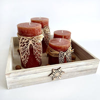 Ali di legno 9 cm / set di 6 pezzi