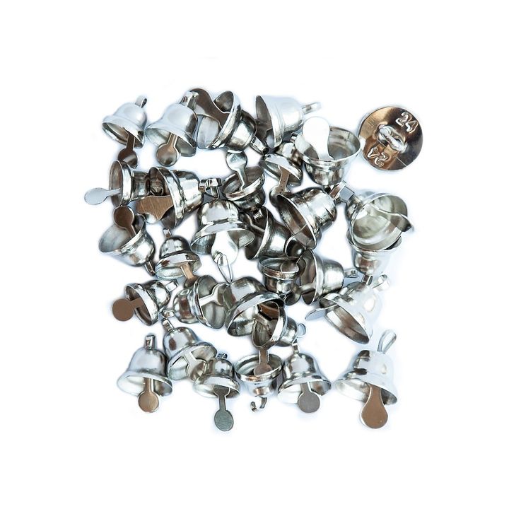 Campane decorative in argento 30 pezzi