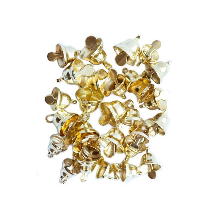 Campane decorative dorate 30 pezzi
