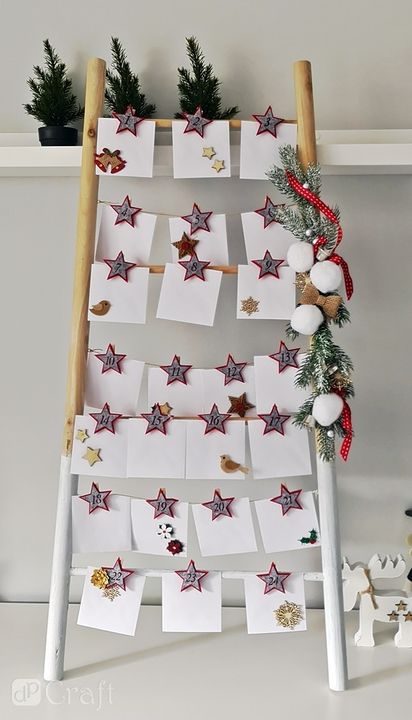 Set di adesivi natalizi 3D glitterati 12 pezzi