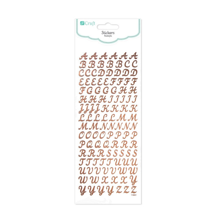 Adesivi decorativi Lettere - 118 pezzi