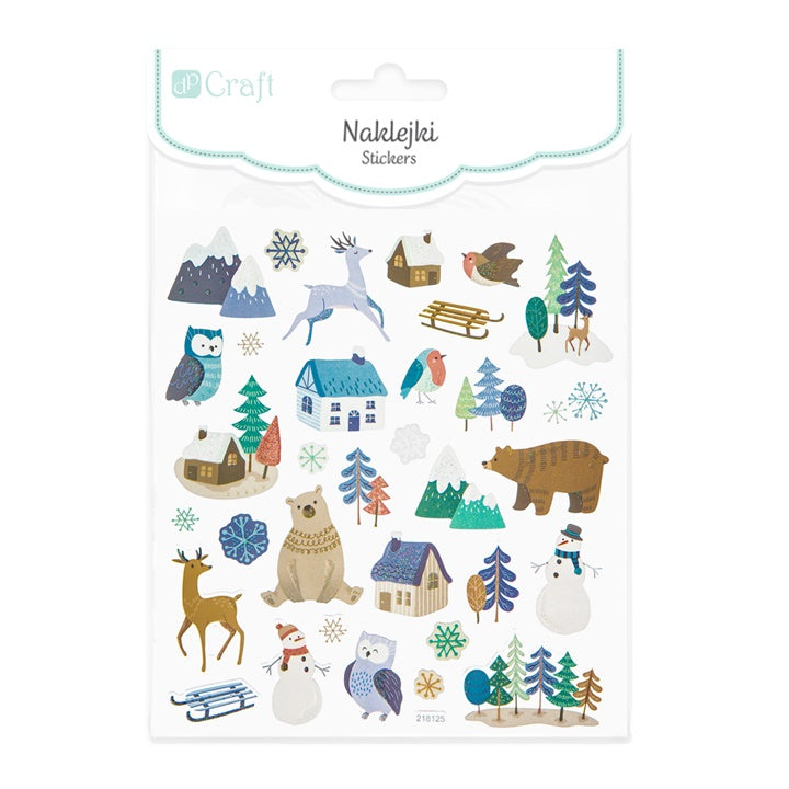 Set di adesivi Winter Landscape 33 pezzi