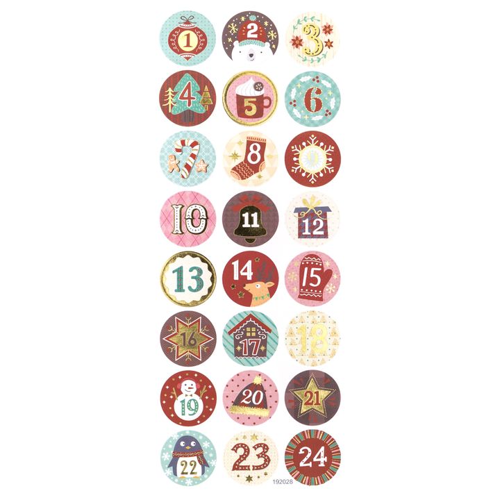 Set di adesivi di Natale 24 pz