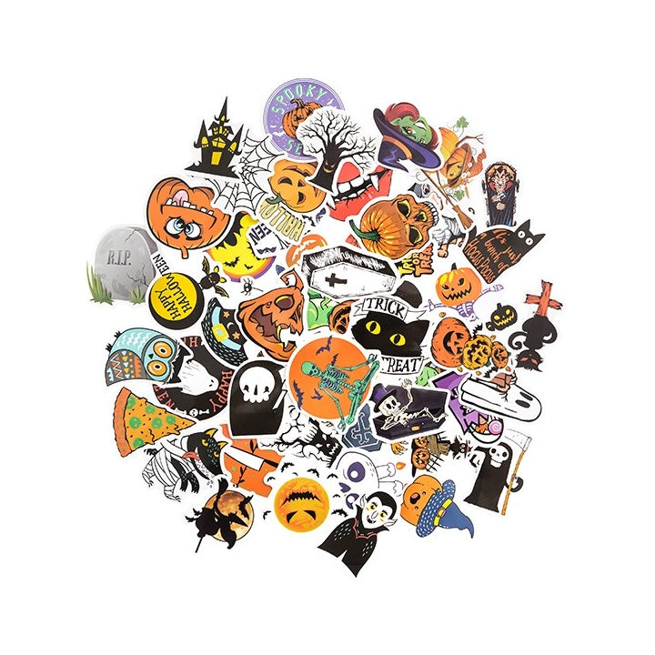 Adesivi in vinile | Halloween, 50 pezzi