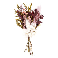 Mini bouquet secco "Burgundy Queen" / 20 cm