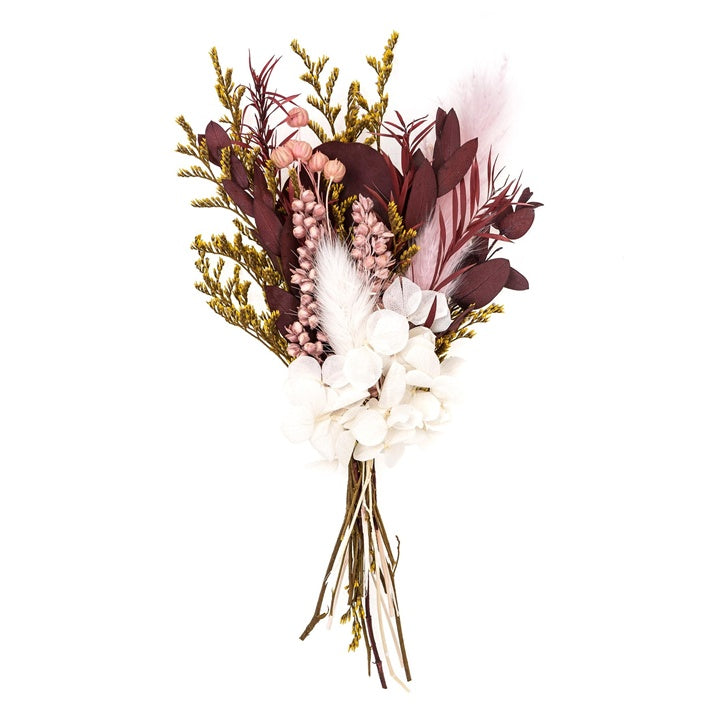 Mini bouquet secco "Burgundy Queen" / 20 cm