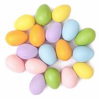 Uova di Pasqua colorate 4x3 cm - 18 pezzi