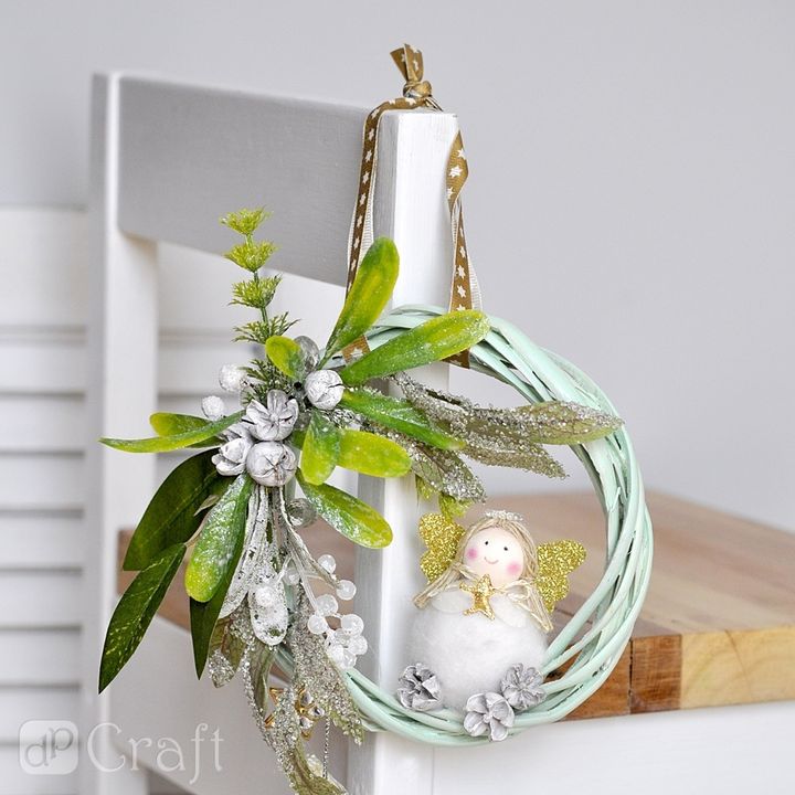 Rametti di vischio decorativi 3D 2 pz