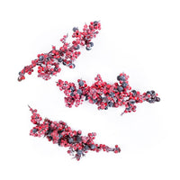 Ramoscelli rossi decorativi 3D 3 pz