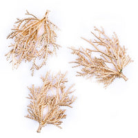 Ramo decorativo per Natale dorato 3 pz