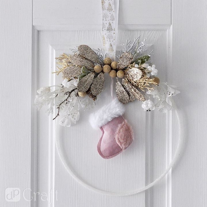 Ramo di Capodanno decorativo in argento 3 pz