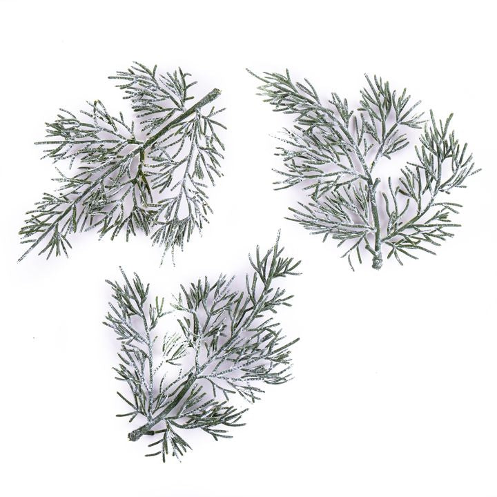 Rami decorativi verdi 3D 3 pz
