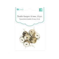 Ganci in metallo color oro per realizzare ornamenti