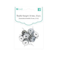 Ganci in metallo color argento per realizzare decorazioni