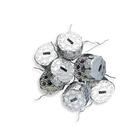 Ganci in metallo color argento per realizzare decorazioni