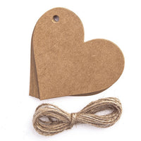 Ornamenti in cartoncino da decorare - cuori - 12 pezzi