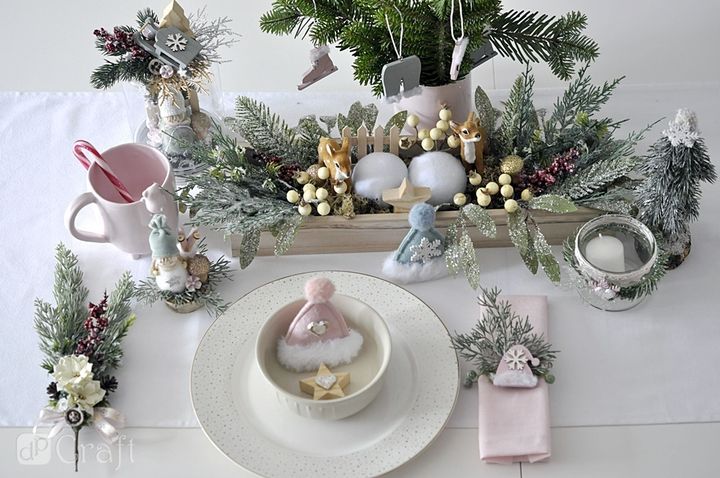 Decorazione natalizia da appendere con pelliccia