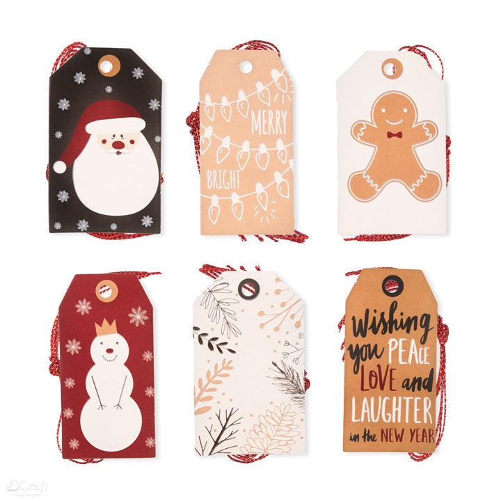 Etichette di Natale per la decorazione 24 pz