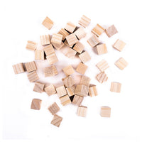 Cubetti di legno naturale 15x15 mm / set di 49