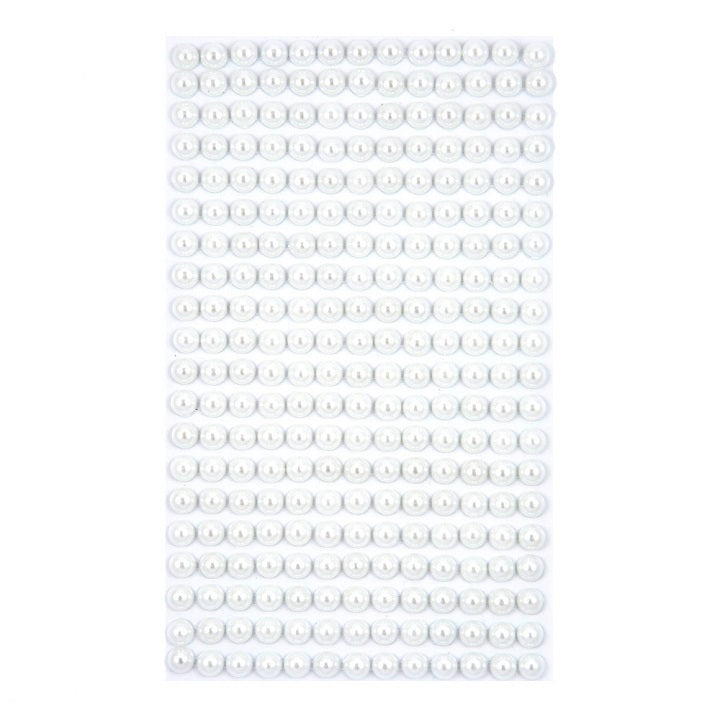 Perline adesive 6 mm Off White - 260 pezzi