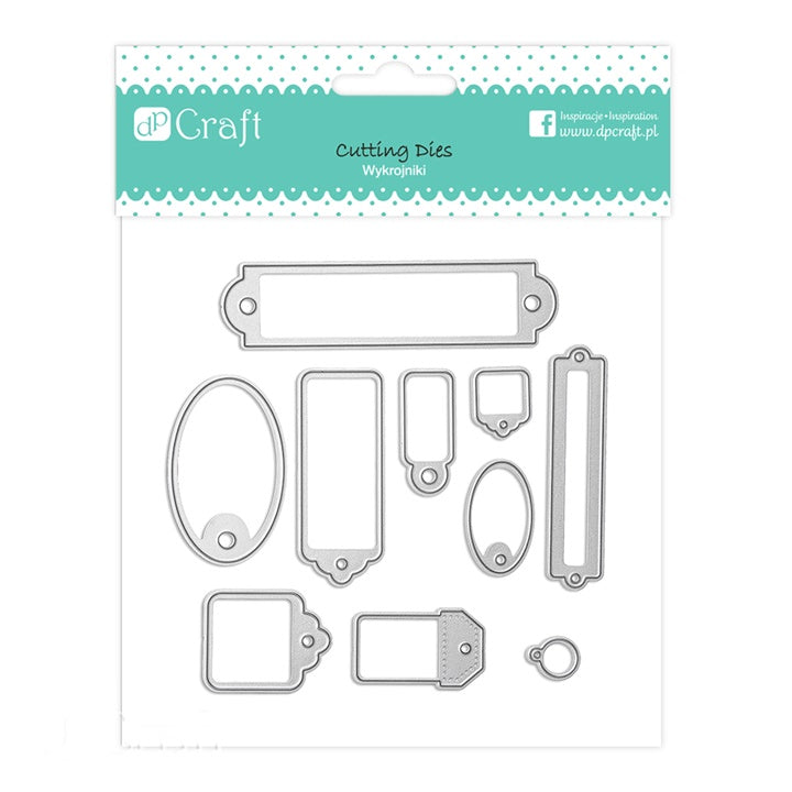 Fustella per tagliare Tags - set di 10 pezzi