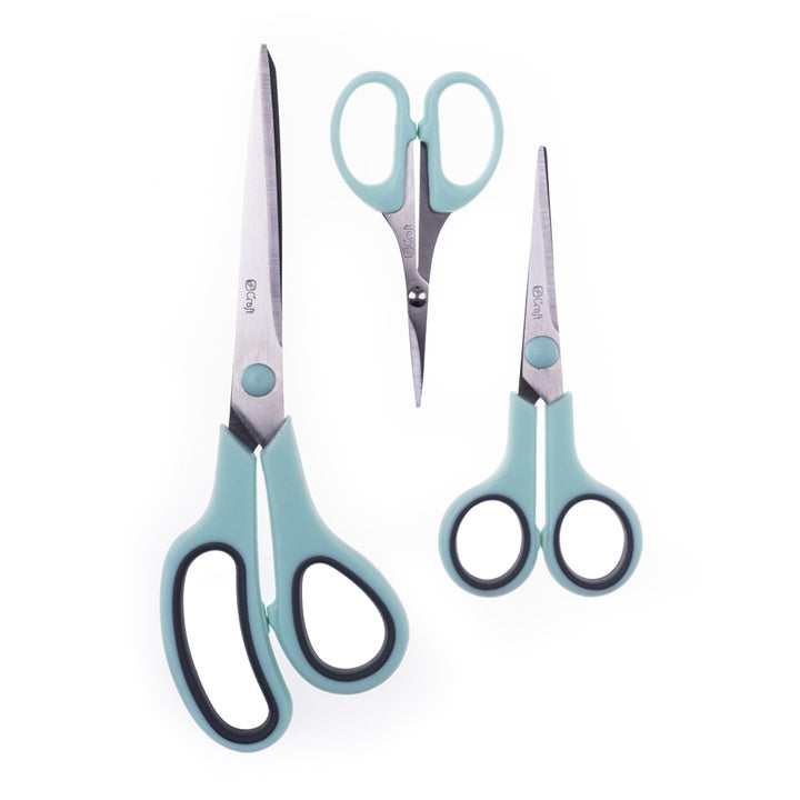 Set di forbici con impugnatura Softgrip - 3 pezzi
