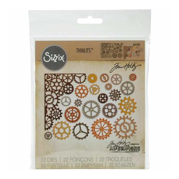 Modelli di intaglio Sizzix Thinlits Gearhead - сет од 22 парчињаset di 22 pezzi