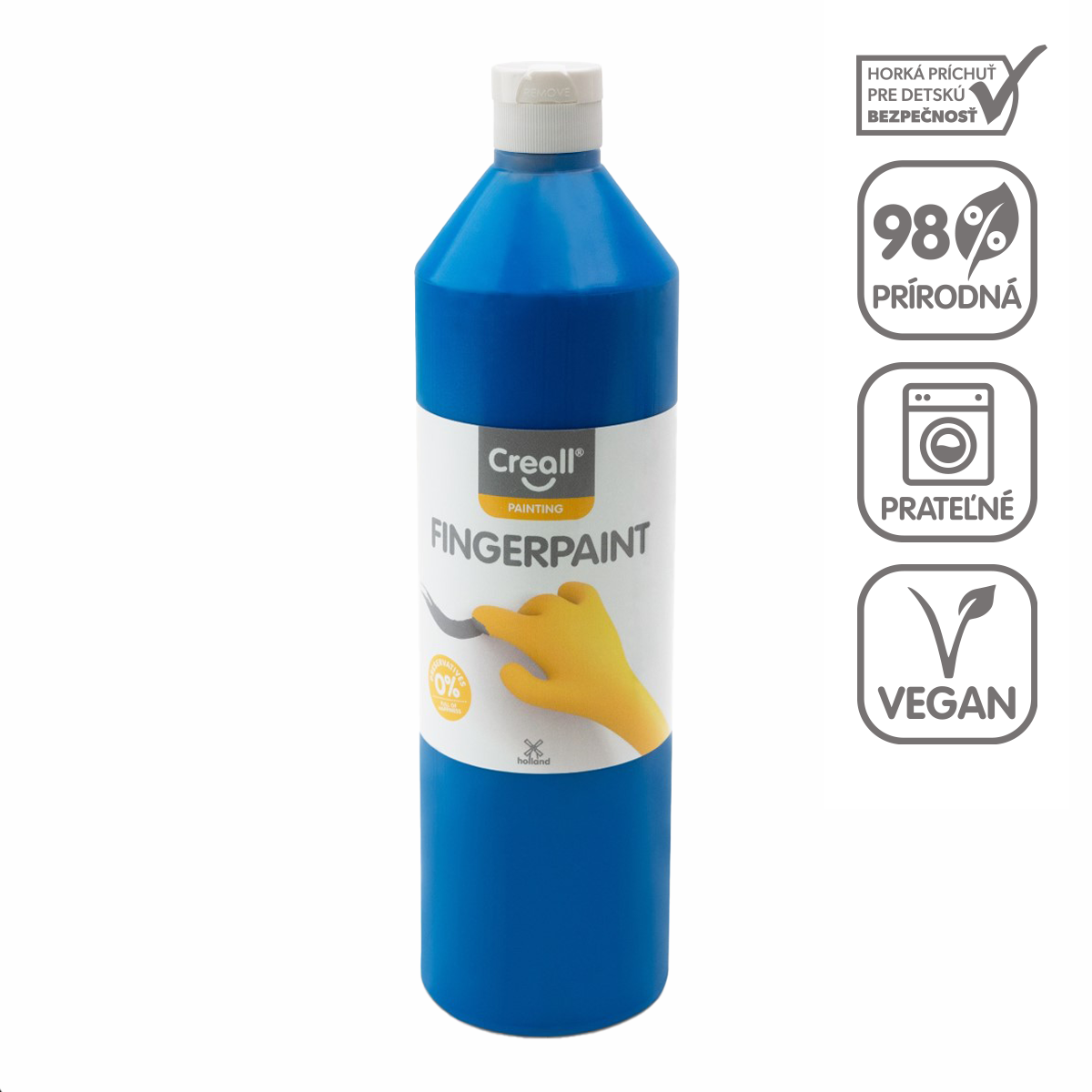 Pittura a dita Creall - 750 ml – blu