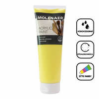 Colore acrilico Molenaer 250 ml – giallo chiaro