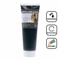 Colore acrilico Molenaer 250 ml – nero
