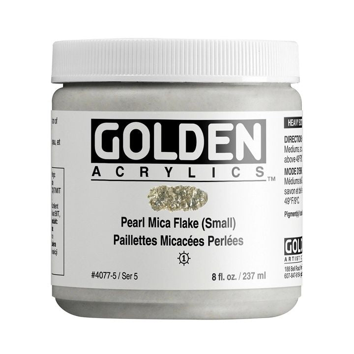 GOLDEN Vernice acrilica a scaglie di mica per corpi pesanti – 4077 perla granulata