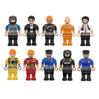 Set di figure lego 10 pezzi set 2