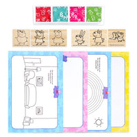 Set di timbri in legno PEPPA PIG