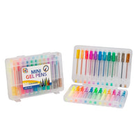 Set di mini penne gel in astuccio 24 pezzi