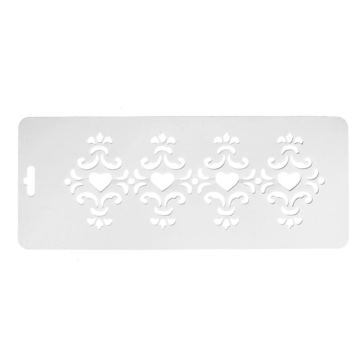 Stencil in plastica 10x25 cm - ornamenti