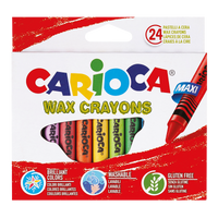 Pastelli a cera Carioca Maxi, 24 pz