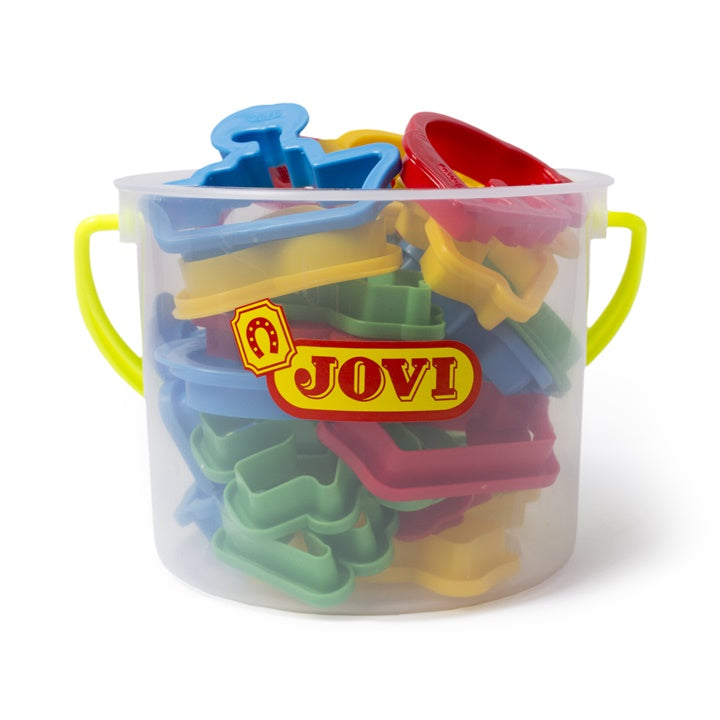 Set di punzoni in secchiello di plastica JOVI 24 pz.