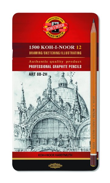 Set di matite in grafite 1502 ART - 12 pz